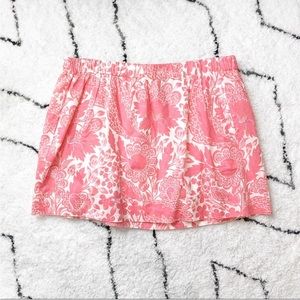 J. Crew Pink Floral Skirt